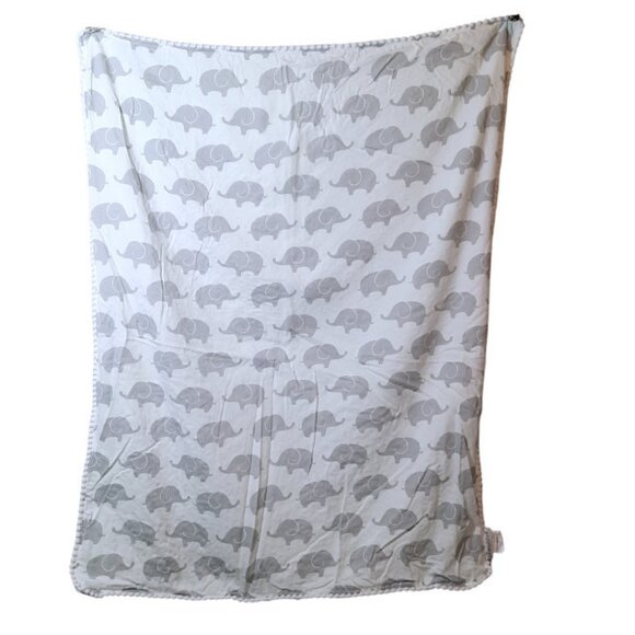 2018 The PeanutShell Elephant Minky Dot Baby Lovey Security Blanket 36" X 29" - Picture 3 of 6
